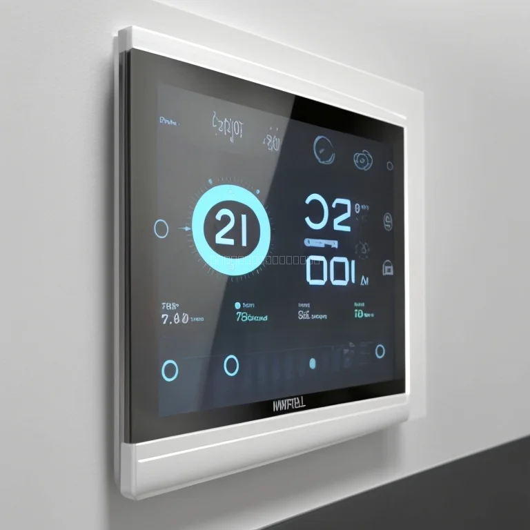 Thermostat ClimateAIPro installée dans un intérieur moderne
