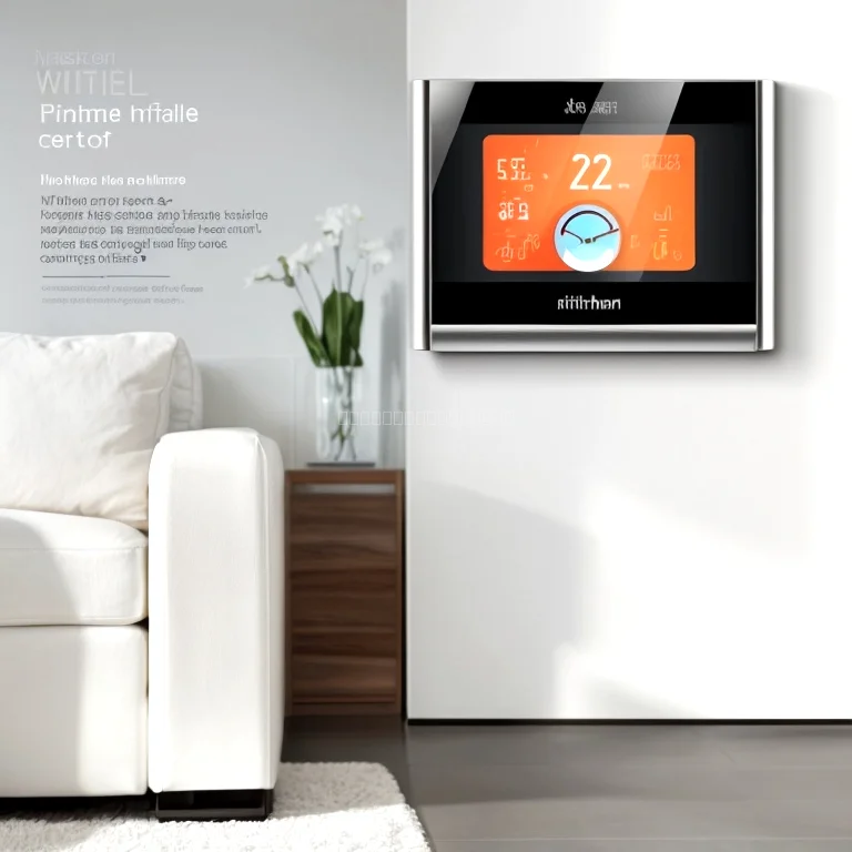 Thermostat ClimateAIPro avec interface multi-zone dans une maison moderne